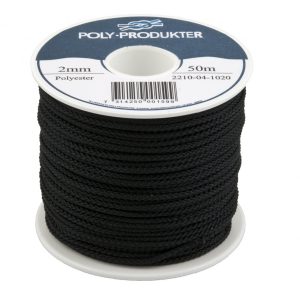 Polyester Rope Black 2,0mm 50m