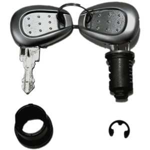 Givi Set of 3 key locks with corresponding bush with silver handle