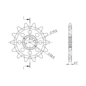 Supersprox / JT Front sprocket 825.13 SC