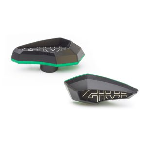 Givi frame sliders green anod alum insert