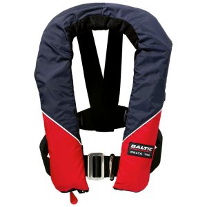 Baltic Delta harness auto inflatable lifejacket grey/red 40-150kg