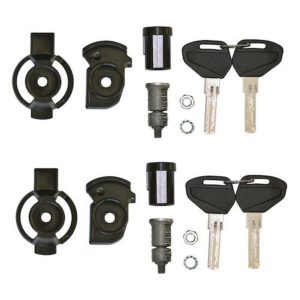 Security Lock key set for 2 cases, including bush and under lock platelets