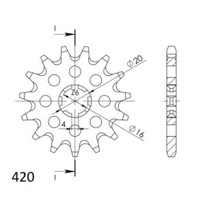 Supersprox / JT Front sprocket 546,12