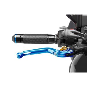 Puig Foldable Brake Lever 16’C/Blue Selector C/Gold