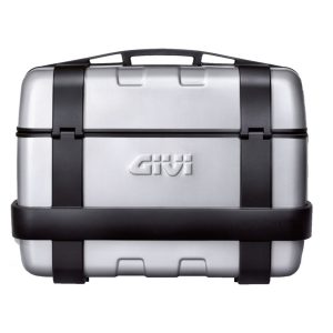Givi 33 litre top-case black with aluminium finish with top opening
