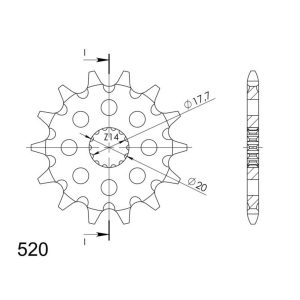 Supersprox / JT Front sprocket 564.14