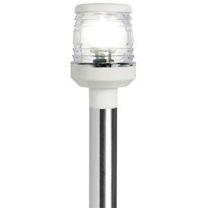 Recess-fit removable led white pole 60cm