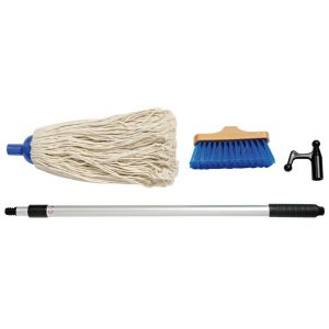 cleaning kit including pole