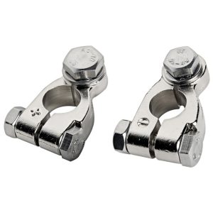 Big battery clamps,n-p brass
