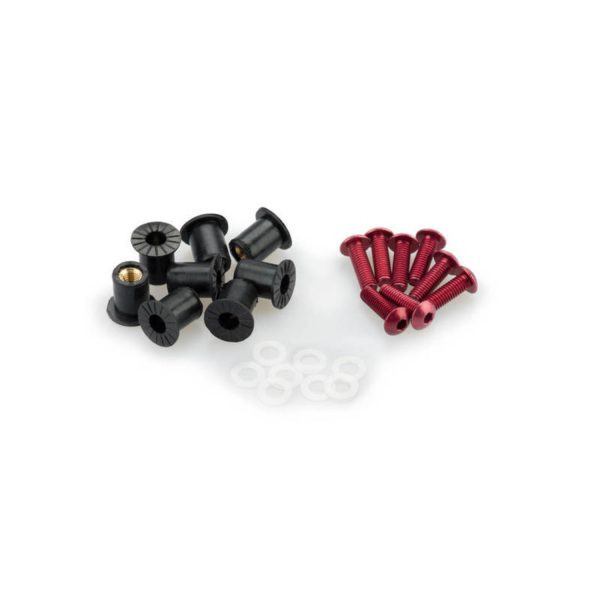 Puig Screw Kit whit silentblocks C/Red