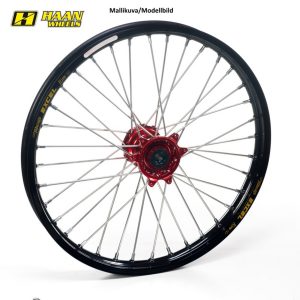 Haan wheel CR 125/250-CRF 250/450 95- 21-1,60 RED HUB/BLACK RIM