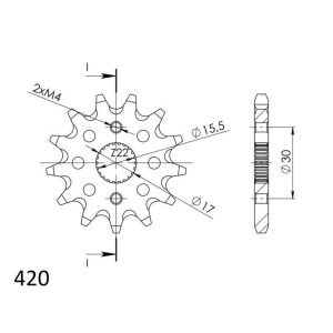 Supersprox / JT Front sprocket 1256.13