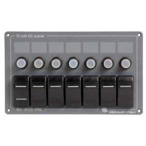 7 switches horizontal panel
