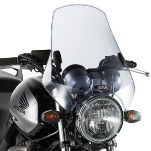 Givi Universal screen with 2 point handlebar, smoked 42,5 x 42 cm (HxW)