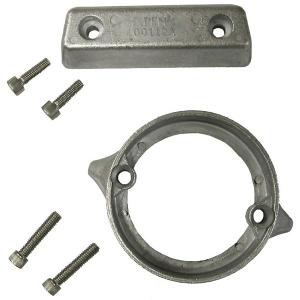 Perf metals anode, Complete Volvo 290 Dual Prop Kit