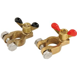pair of battery clamps