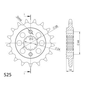 Supersprox / JT Front sprocket 1372.17