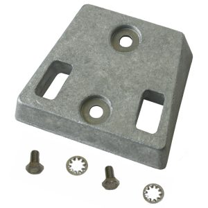 Perf metals anode, Transom Mount