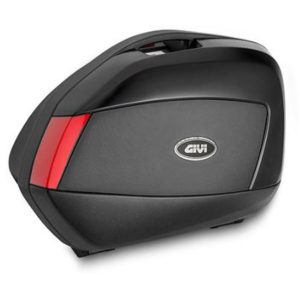 Givi Pair of painted side cases, black embossed with painted insert