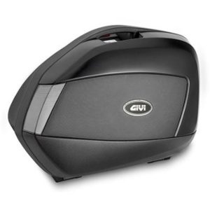 Givi Pair of painted side cases V35 TECH, black with transparent reflectors