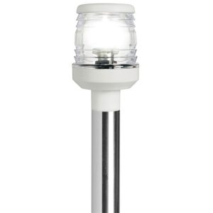 Pull-out sloped white 360° led pole