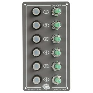 Elite six switches panel
