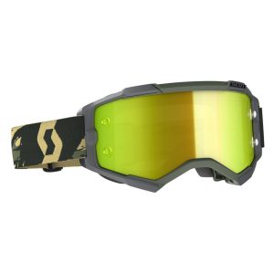 Scott Goggle Fury camo kaki yellow chrome works