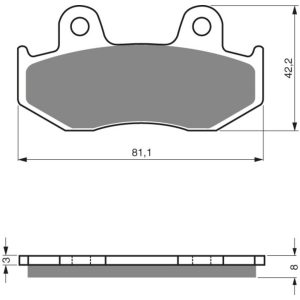 GOLDFREN Brake Pads 304 Ceramic Carbon S3