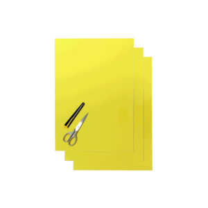 Blackbird Coloured sheet yellow 47x33cm (3pcs)