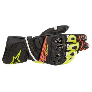 Alpinestars Gloves GP Plus R v2 Black/Yellow/Red Fluo 2XL