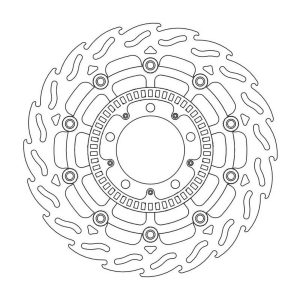 Moto-Master Flame Brakedisc front left Kawasaki: 112047 model including ABS ring