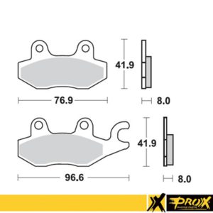 ProX Front Brake Pad LT-R450 ’06-11 (Right) + YFZ450 ’04-09