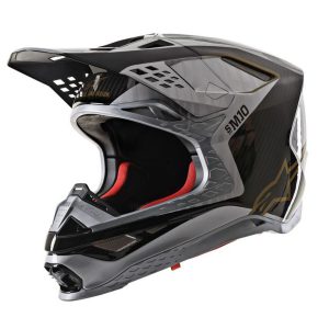 Alpinestars Helmet Supertech M10 Alloy Silver/Black/Gold M