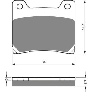 GOLDFREN Brake Bads 015 Ceramic Carbon S3