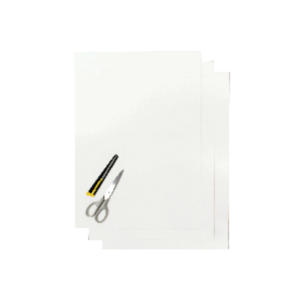 Blackbird Coloured sheet white 47x33cm (3pcs)