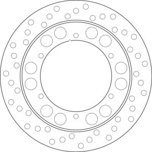 GOLDFREN Brake disc yd282 hd150 id132 t5