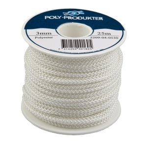 Polyester Rope White 3,0mm 25m