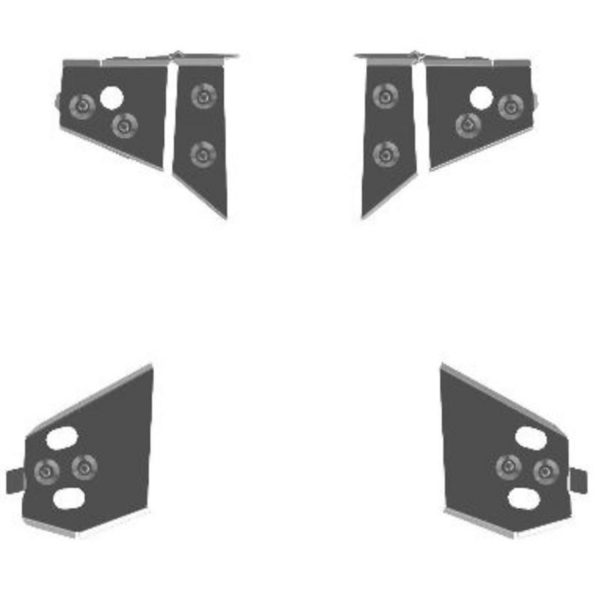 Storm A-arm plates Alu Yamaha