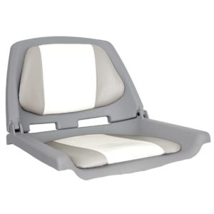 OS FISHERMANS SEAT FOLDING PADDED GREY/WHITE