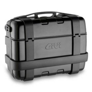 Givi 46 litre blackline top-case black with aluminium finish with top opening
