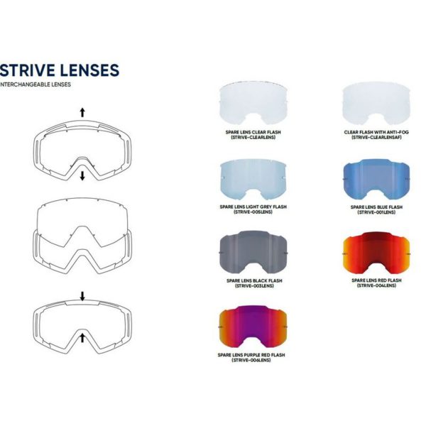 Spect Red Bull Strive SPARE LENS black flash