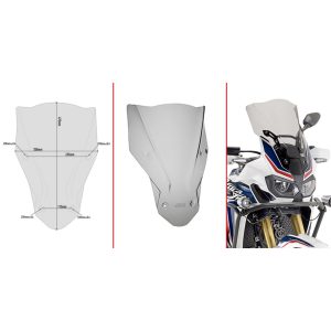 Givi Specific screen, transparent 47,5 x 35 cm (H x W) CRF1000L Africa Twin (16)