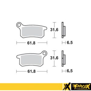 ProX Front Brake Pad KTM65SX ’02-20+ KTM85SX ’03-11