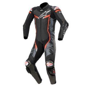 Alpinestars Leather suit GP Pro v2 1 PCS Tech Air Blackcamo/Red fluo 50