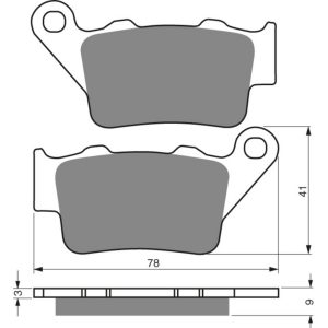 GOLDFREN Brake Pads 023 Ceramic Carbon K1