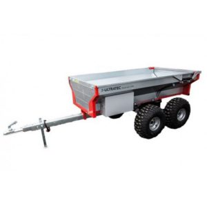 Ultratec Dump trailer w hydraulic tipping and back plate (power source required)