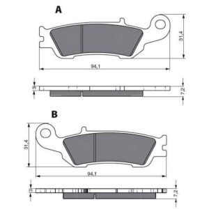 GOLDFREN Brake Pads 248 Ceramic Carbon AD