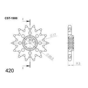 Supersprox Front Sprocket KTM SX65 98- z13