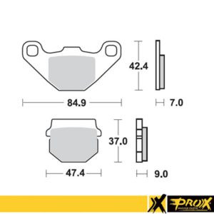 ProX Front Brake Pad KX80 ’88-96 + RM80 ’86-95