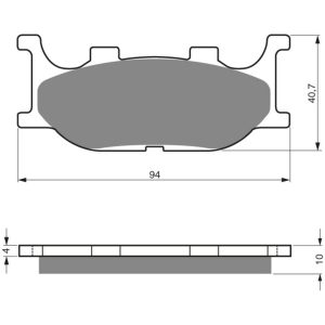 GOLDFREN Brake Pads 099 Ceramic carbon AD